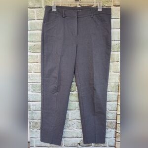 Zac &Rachel Gray Twill Straight Leg Crop/Ankle Dress Pants Size 8